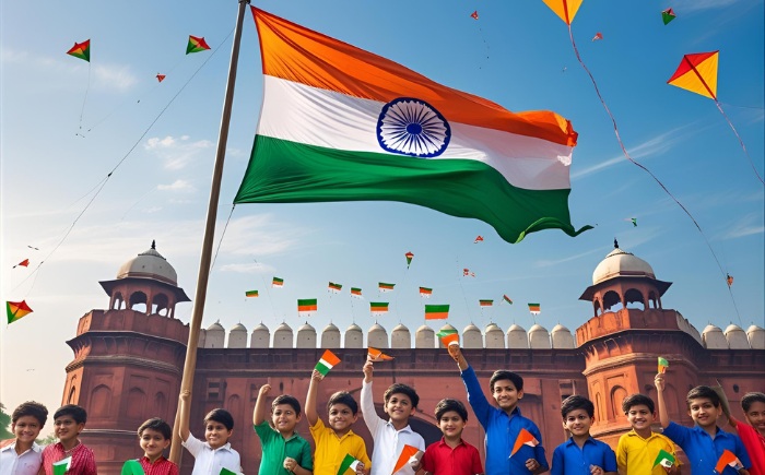 Indian Flag hoisting on Independence Day 2025
