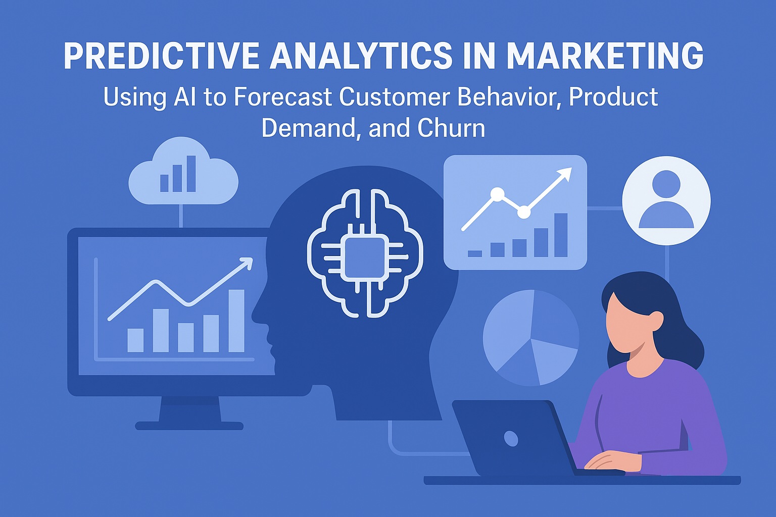Predictive analytics in marketing with AI forecasting customer behavior and product demand