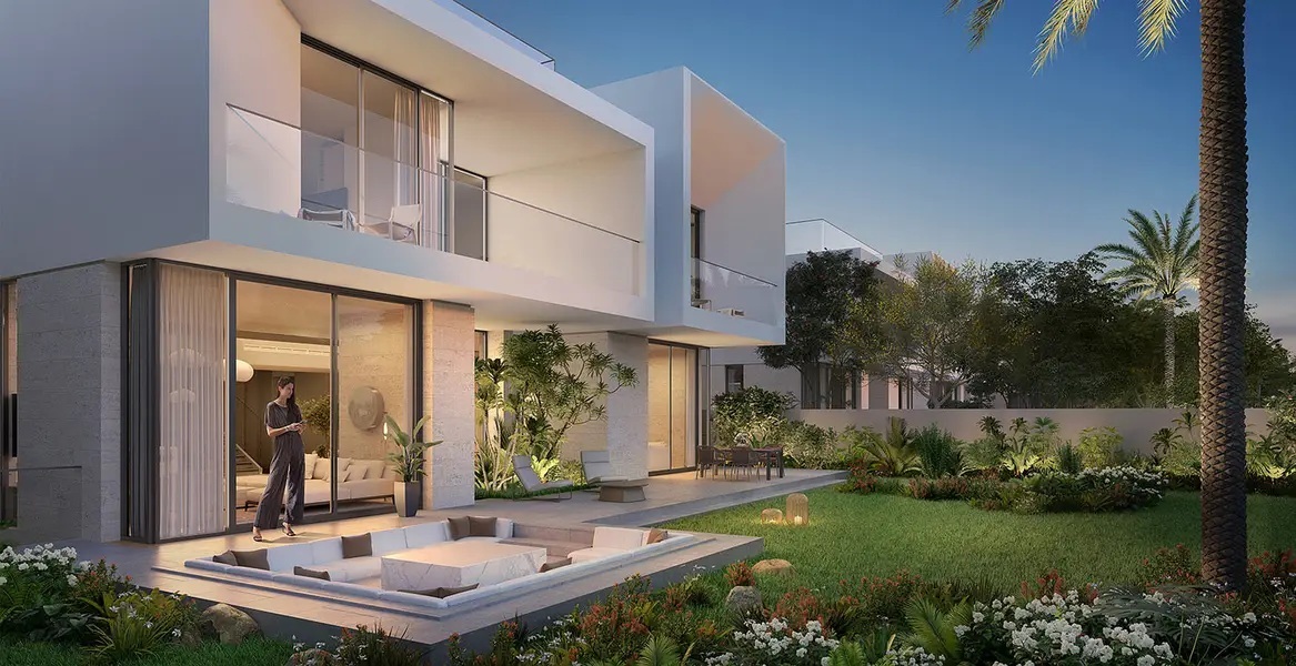 Address Villas Hillcrest Dubai – Luxury 5-Bedroom Villa Exterior with Water Features